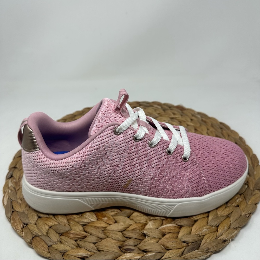 Keds Blisswalk Lace-up Sneakers Light Pink Mauve Ombre Eng Knit Size 8.5 WIDE